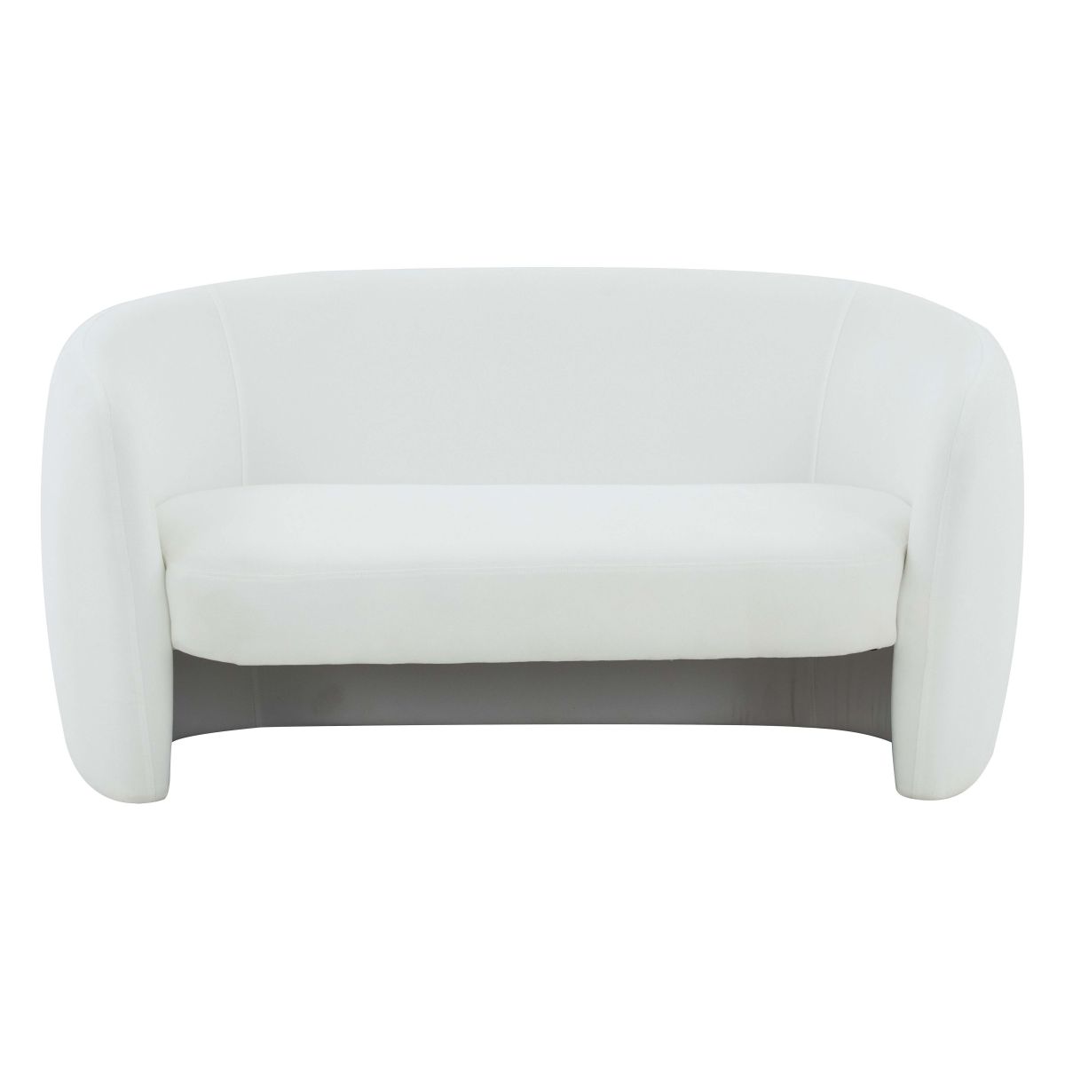 Safavieh Couture Zhao Curved Loveseat - White