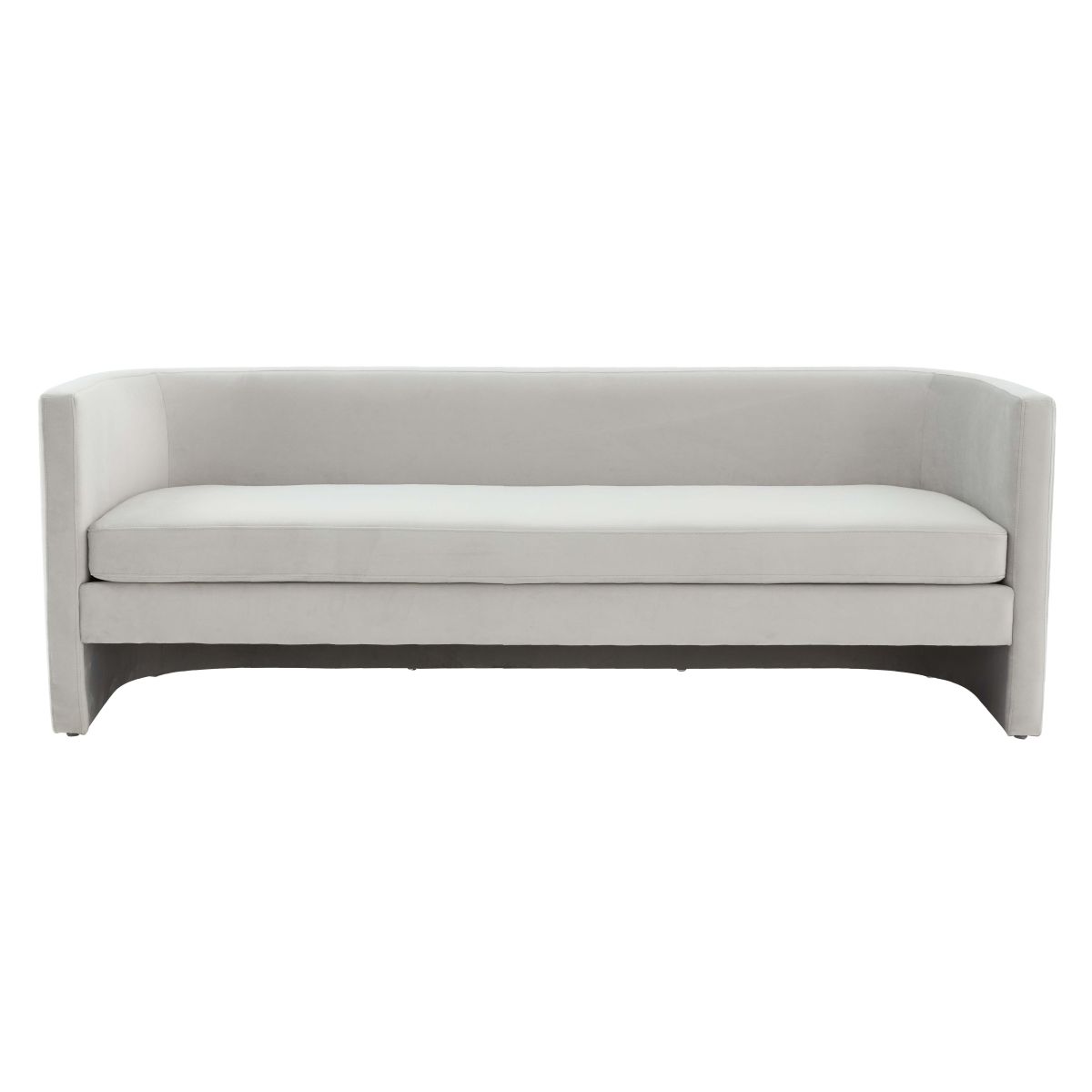 Safavieh Couture Rosabeth Curved Sofa - Light Grey