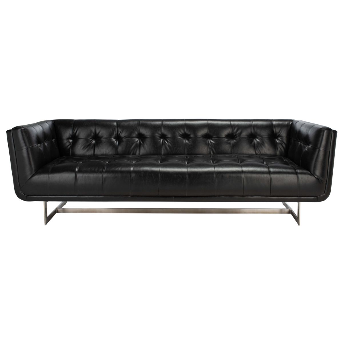 Mcneill Tufted Sofa | Safavieh Couture - Black