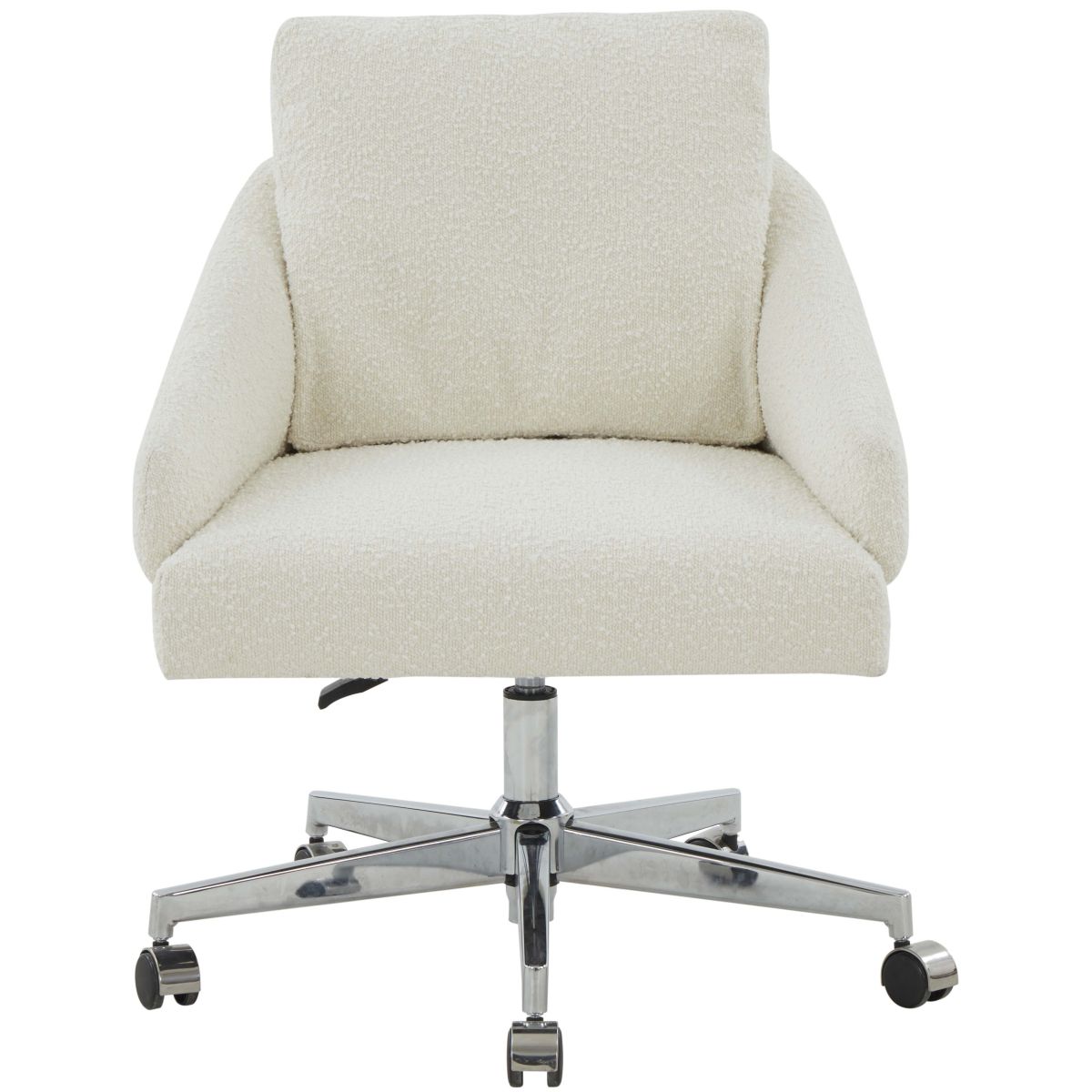 Blayke Adjustable Desk Chair - Ivory / Silver