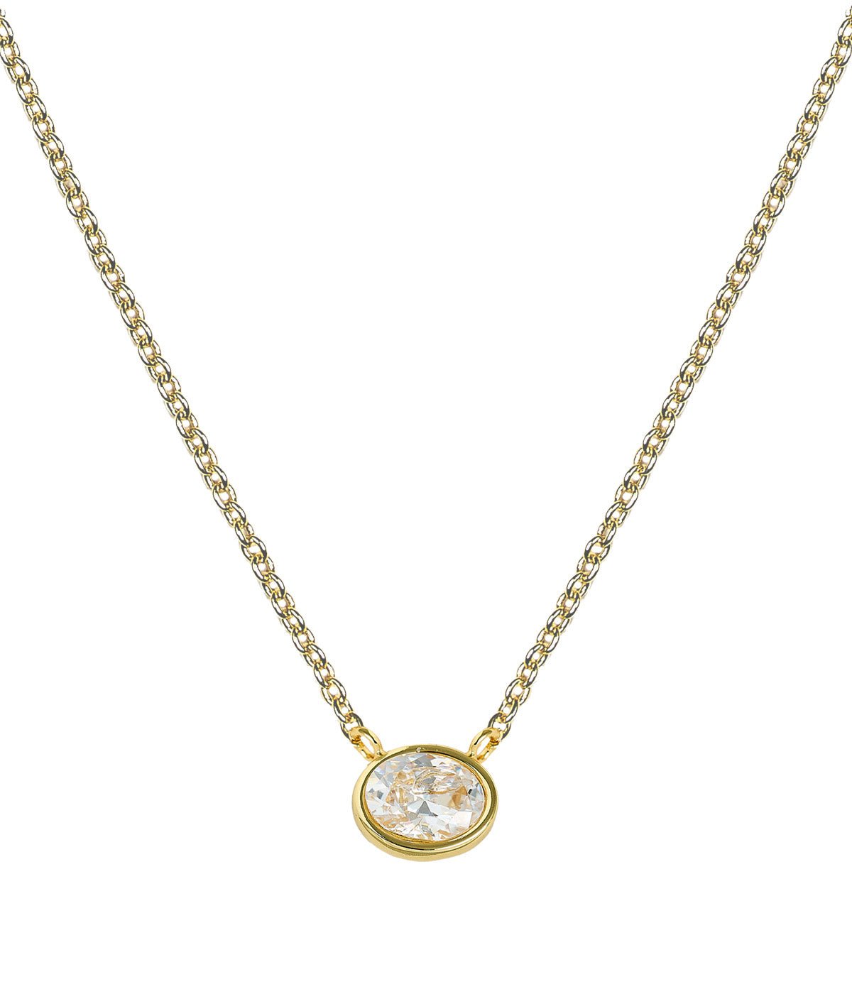 Small Oval Bezel Necklace
