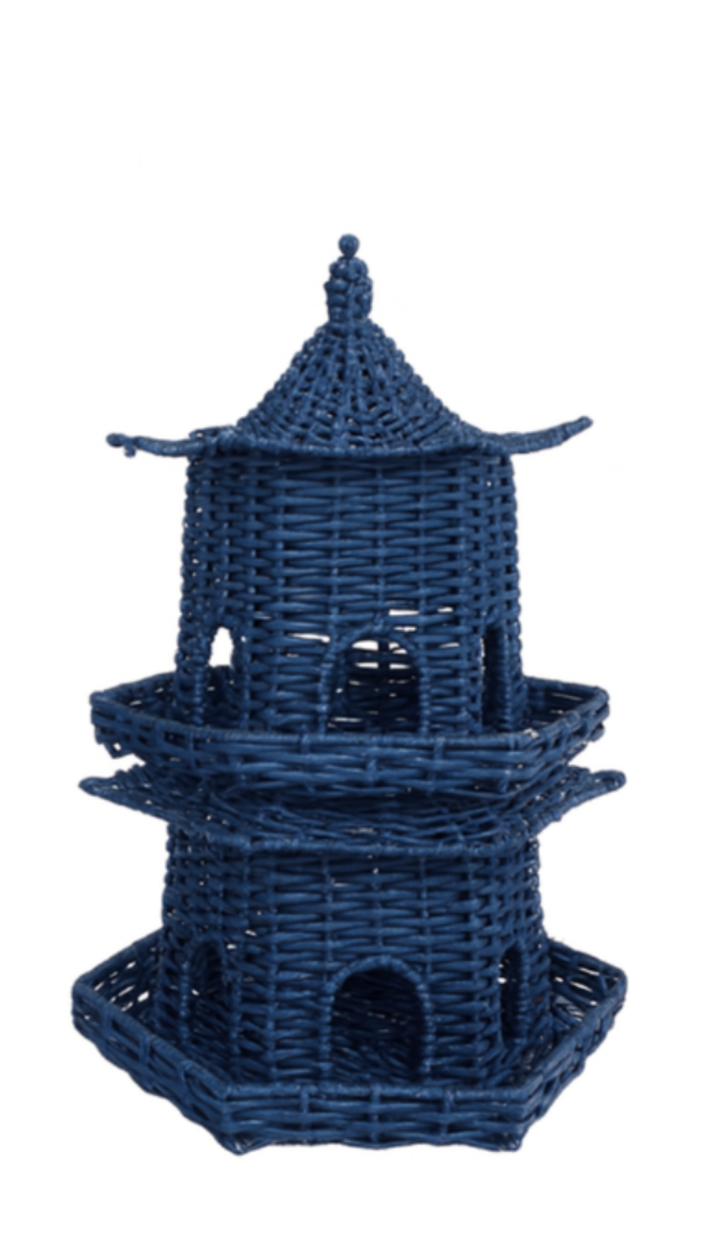 Navy Grand Wicker Pagoda (2 Sizes)
