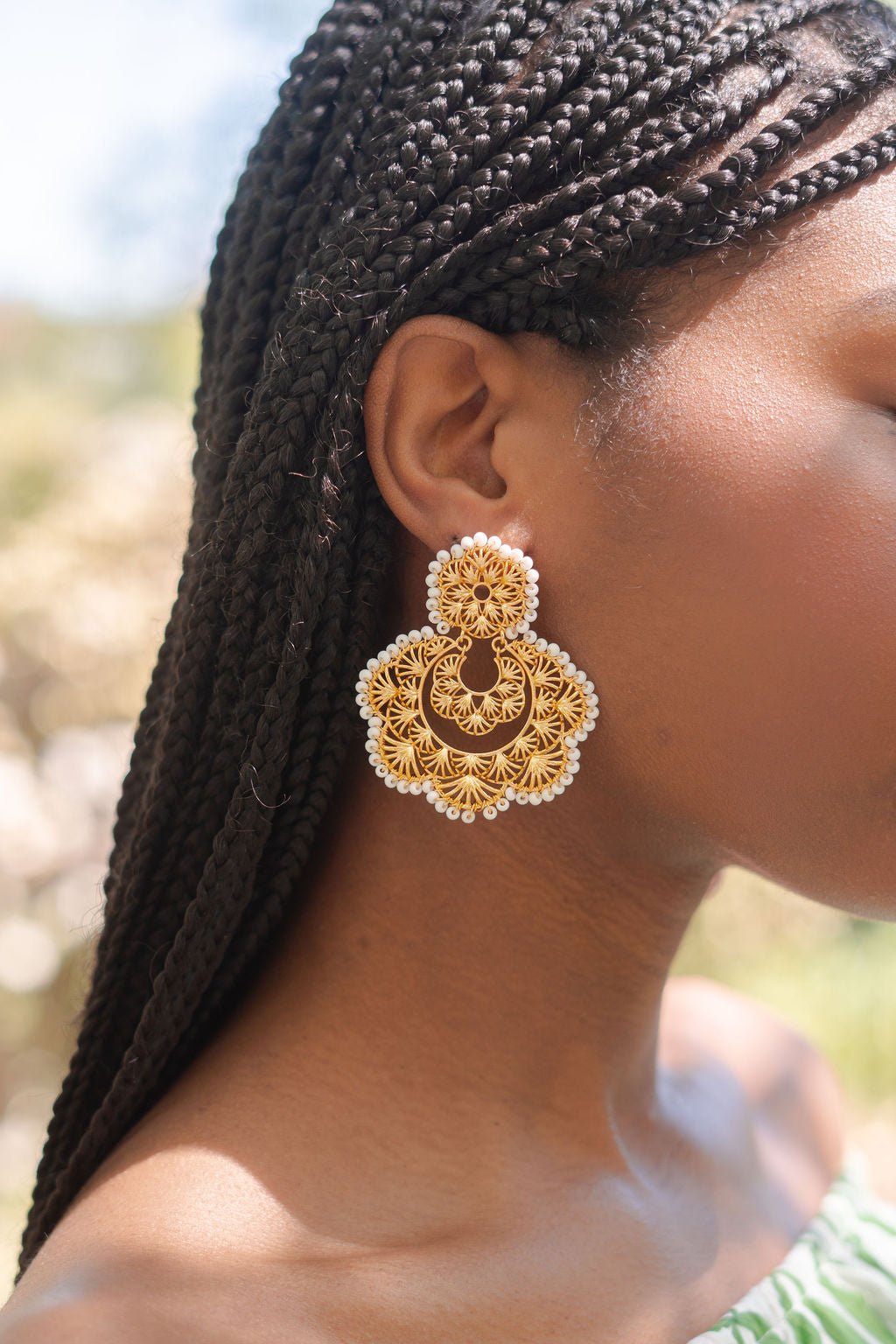 Sydney Hand Beaded - Statement Earring