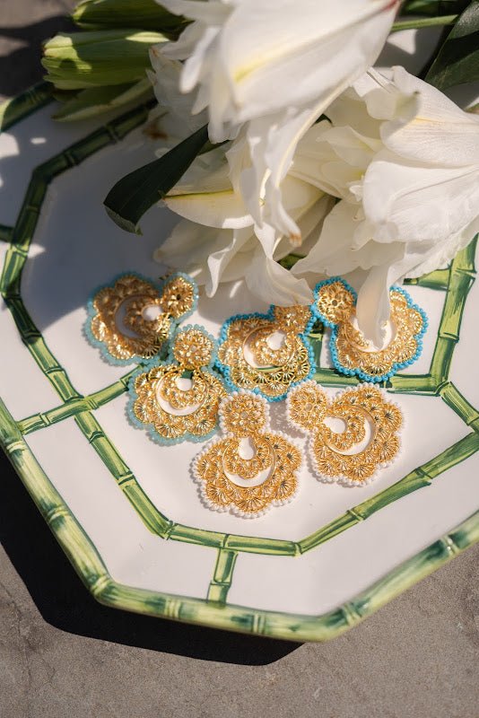 Sydney Hand Beaded - Statement Earring