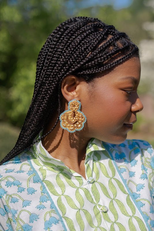 Sydney Hand Beaded - Statement Earring