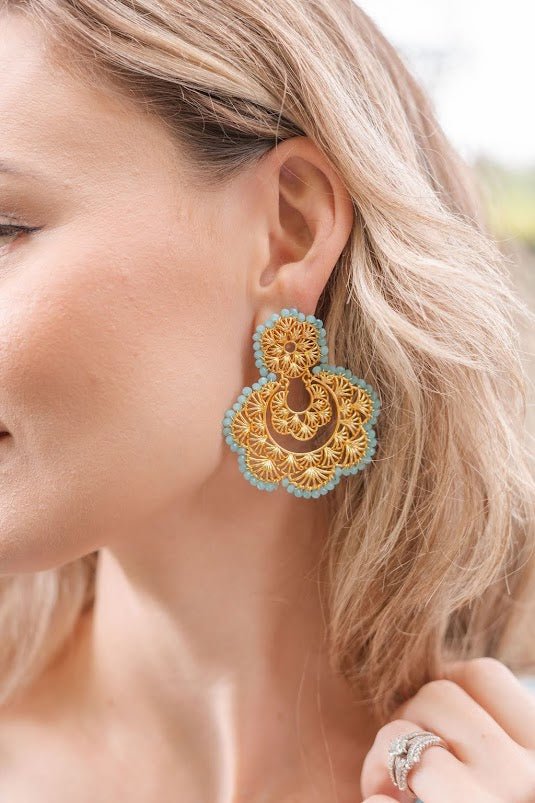 Sydney Hand Beaded - Statement Earring