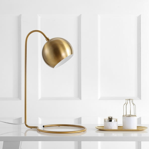 Safavieh Bartolo 22 Inch H Table Lamp, TBL4037 - Brass Gold