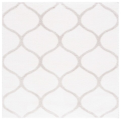 Tahoe Shag 677 Rug | Safavieh - THO677 - White / Silver