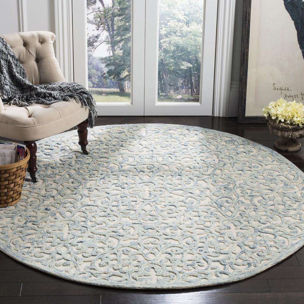 Trace 103 Rug | Safavieh - TRC103 - Blue / Ivory