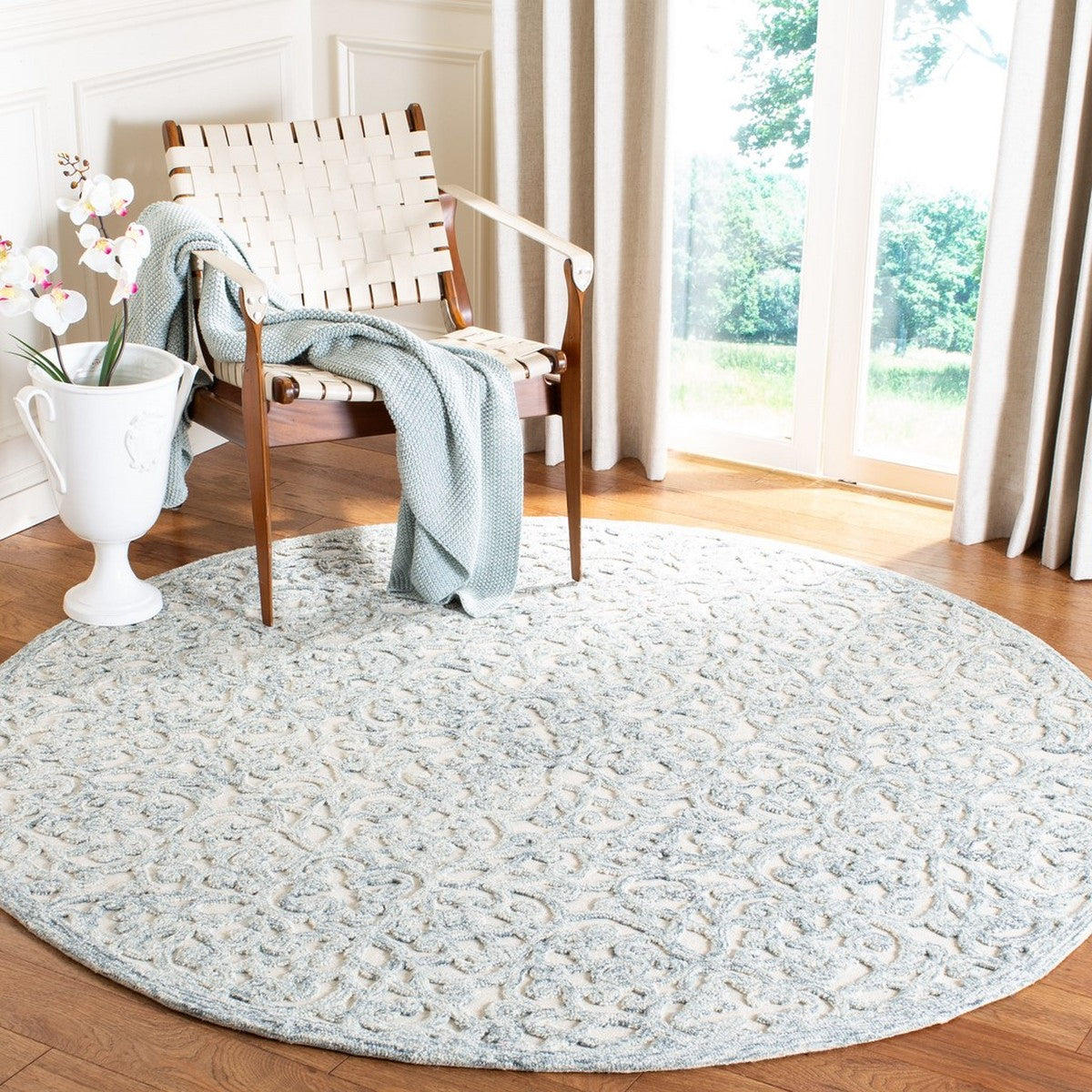 Trace 103 Rug | Safavieh - TRC103 - Charcoal / Ivory