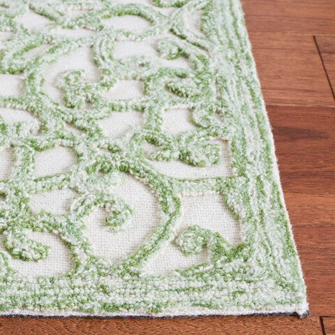 Trace 103 Rug | Safavieh - TRC103 - Ivory / Green