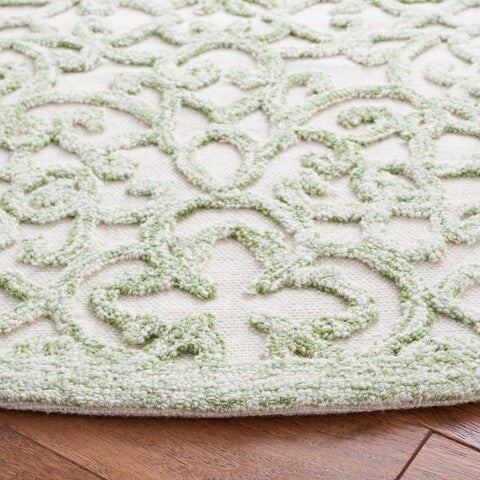 Trace 103 Rug | Safavieh - TRC103 - Ivory / Green