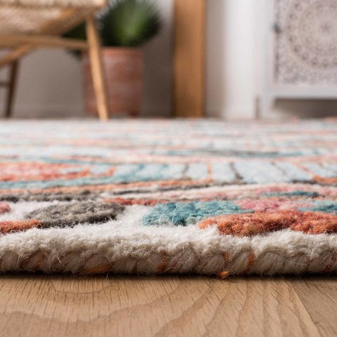 Trace 522 Rug | Safavieh - TRC522 - Ivory / Light Blue