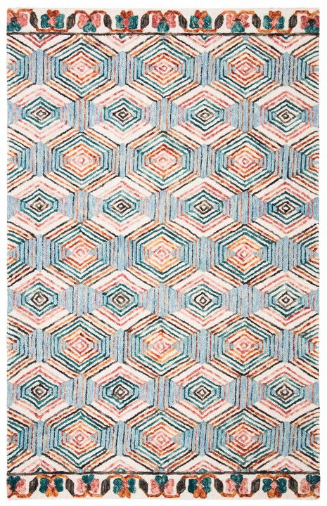 Trace 522 Rug | Safavieh - TRC522 - Ivory / Light Blue