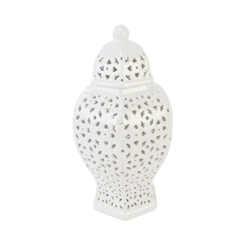 Hexagon Pierced Jar (2 Sizes)