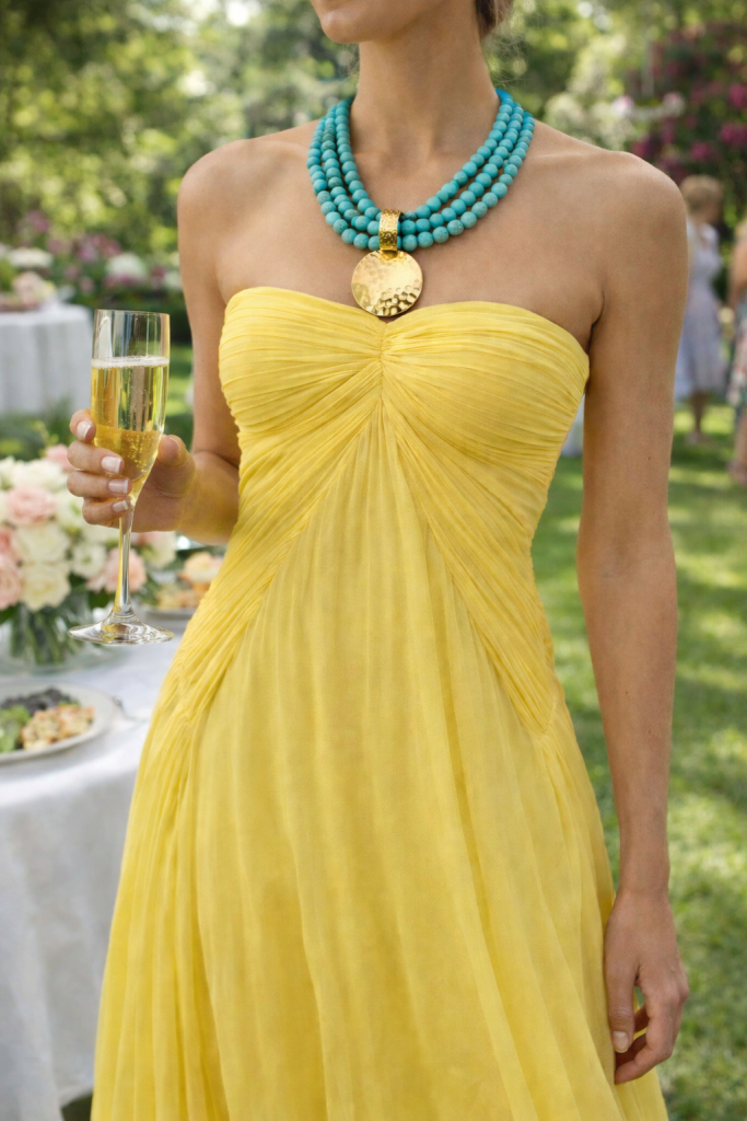 Golden Turquoise Necklace