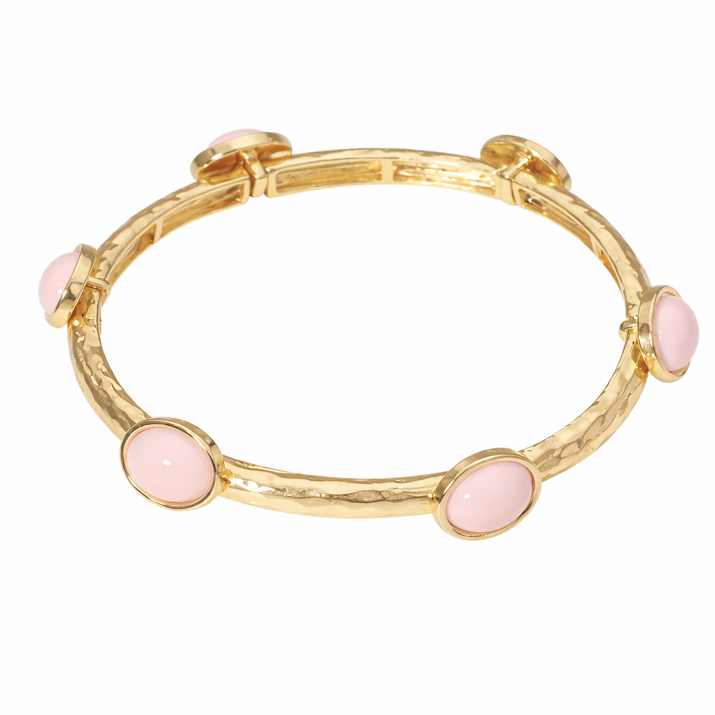 Pink Stone Stretch Bracelet