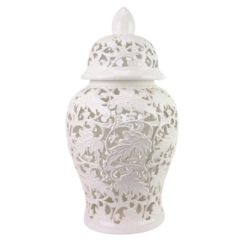 Leaf Pierced Jar (3 Sizes)