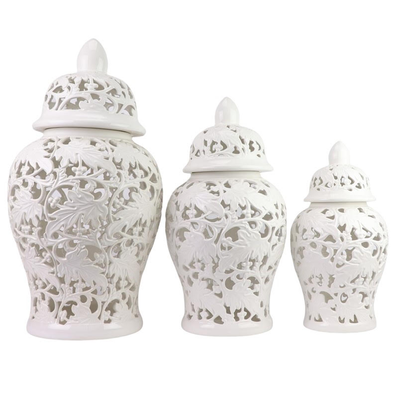 Leaf Pierced Jar (3 Sizes)