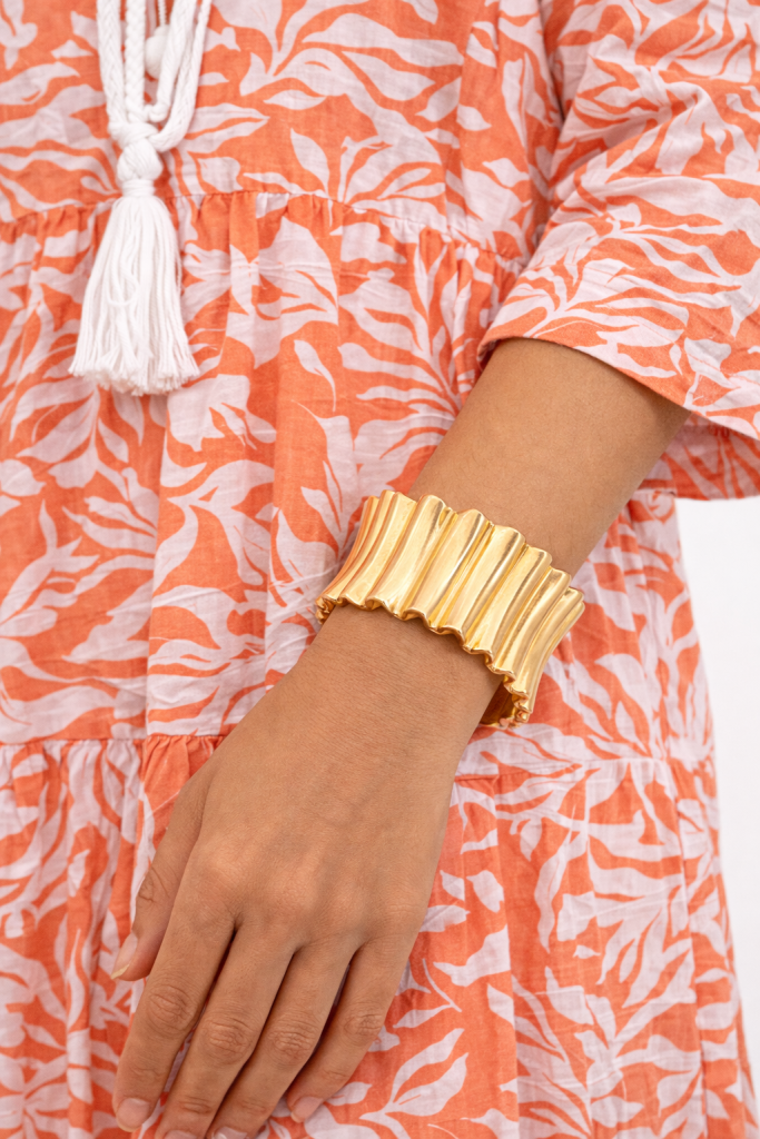 The Ruffled Gold Cuff