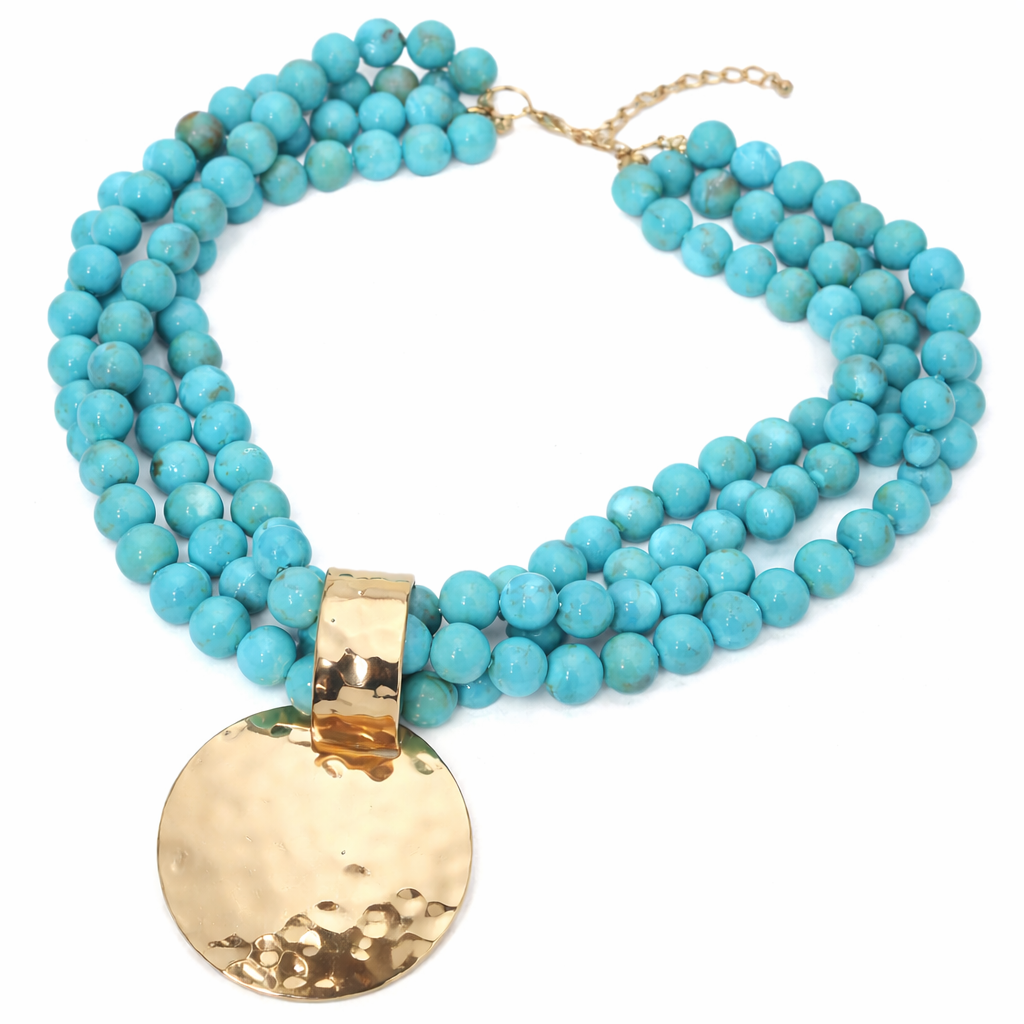 Golden Turquoise Necklace