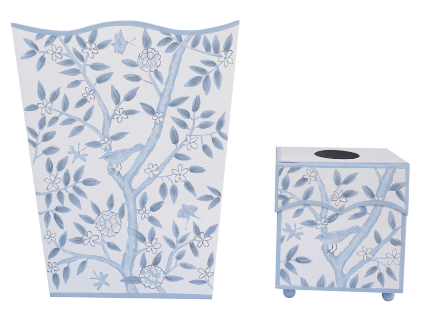 Bird Bird Garden Square Wastepaper Basket & Tissue (3 Options)