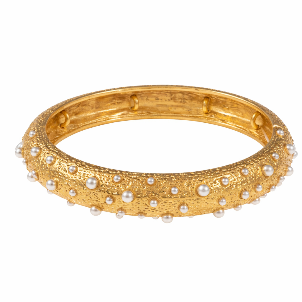 The Gold Small Pearl Cuff