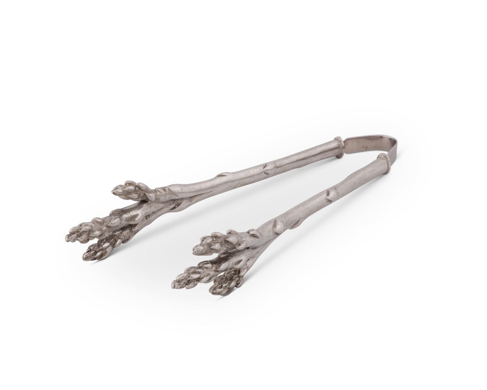 Pewter Asparagus Pattern Tongs