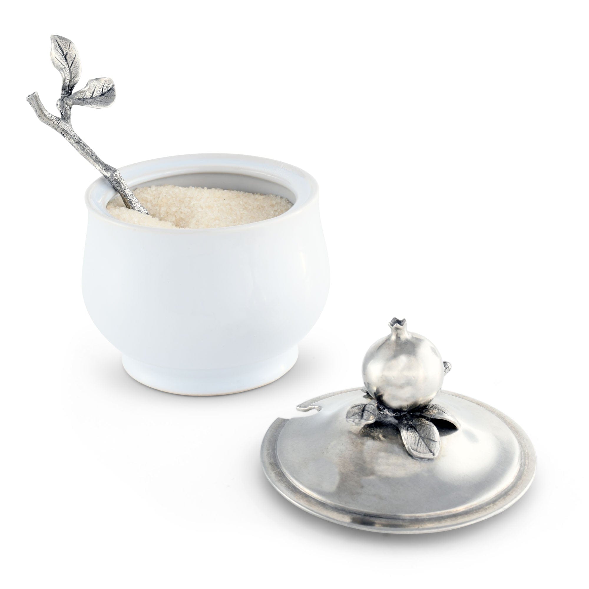 Pomegranate Sugar Bowl and Spoon