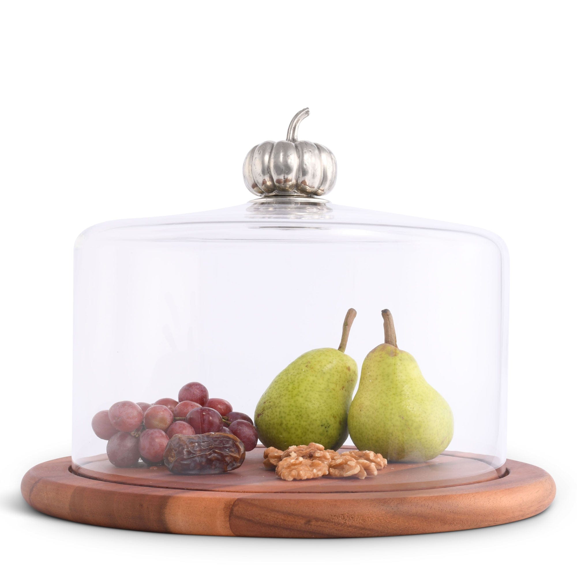 Pumpkin Glass Covered Cheese Wood Board