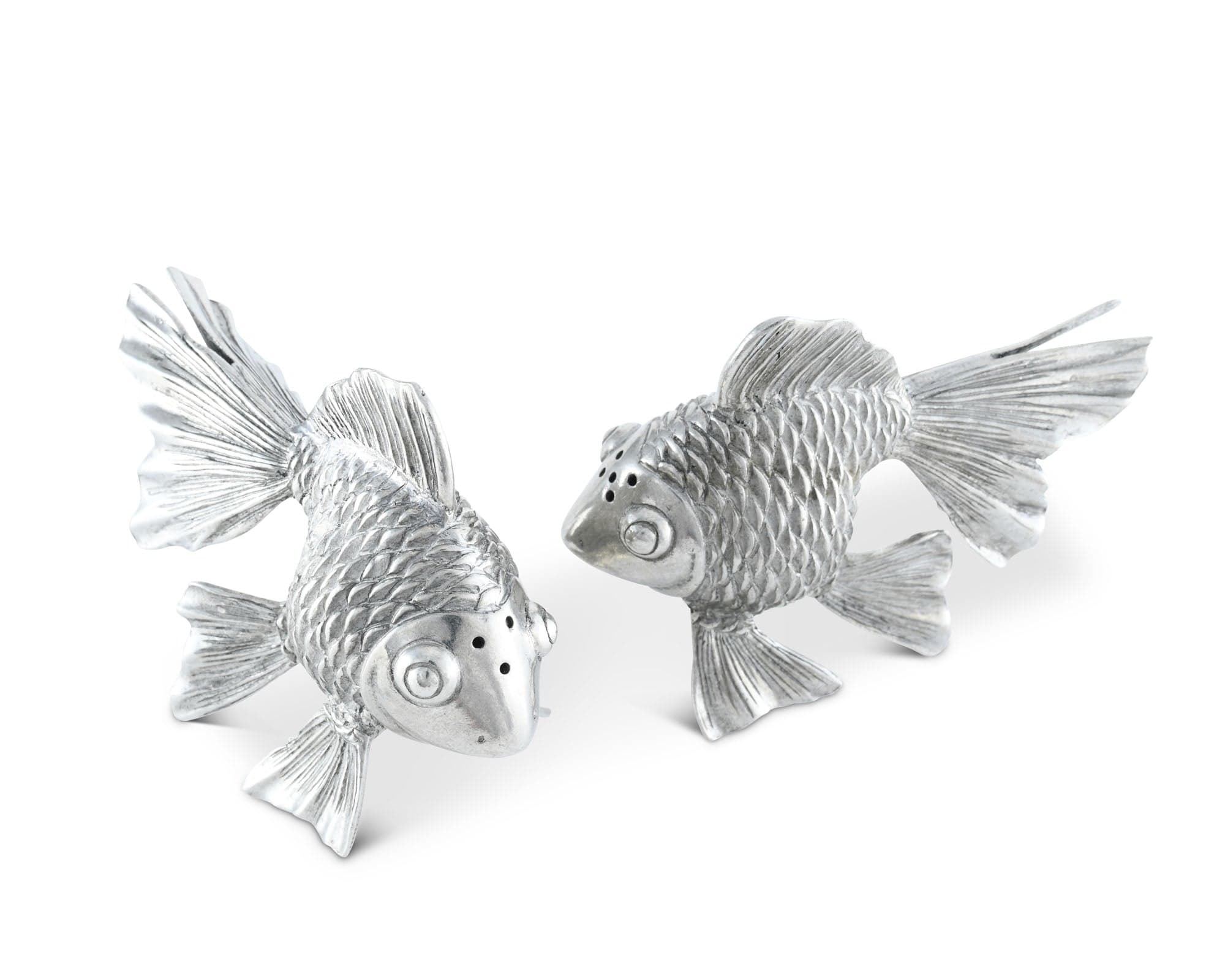 Pewter Goldfish Salt & Pepper Set