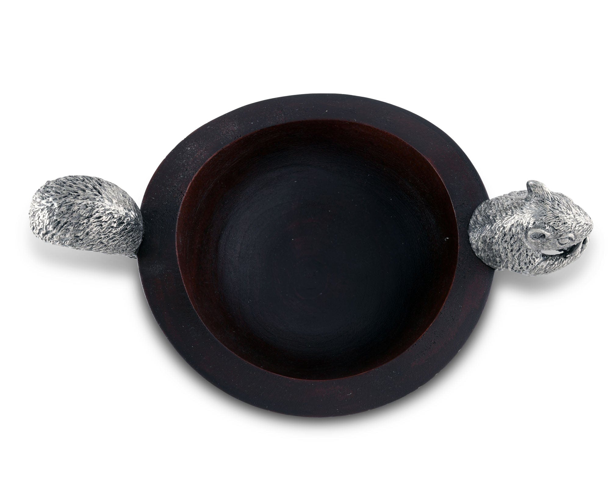 Squirrel Head and Tail Nut Bowl - Lg
