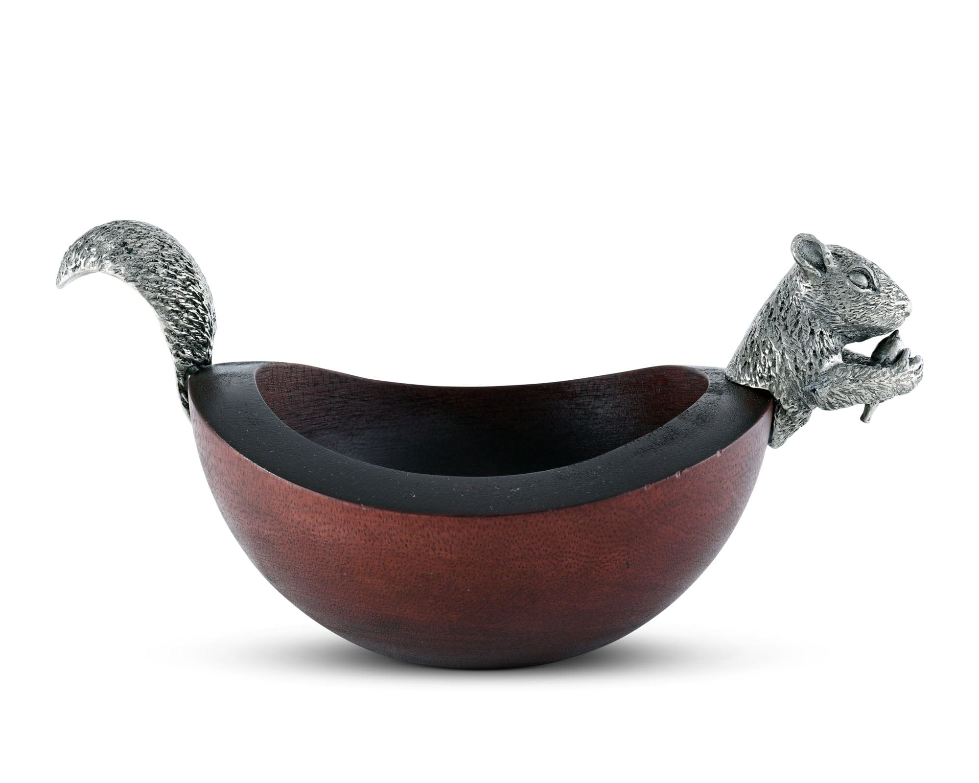 Squirrel Head and Tail Nut Bowl - Sm