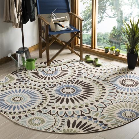 Veranda 091 Rug | Safavieh - VER091 - Cream / Blue