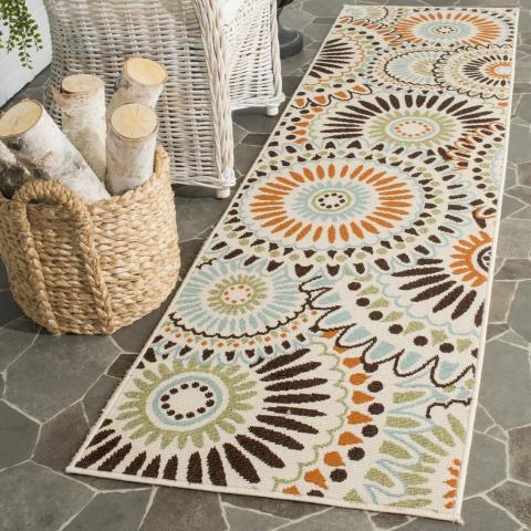 Veranda 091 Rug | Safavieh - VER091 - Cream / Chocolate