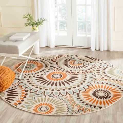 Veranda 091 Rug | Safavieh - VER091 - Cream / Chocolate