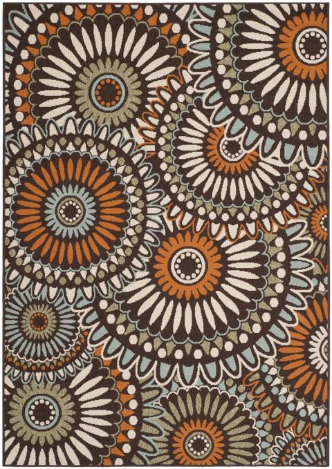 Veranda 091 Rug | Safavieh - VER091 - Chocolate / Terracotta