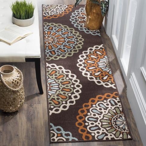 Veranda 092 Rug | Safavieh - VER092 - Chocolate / Terracotta