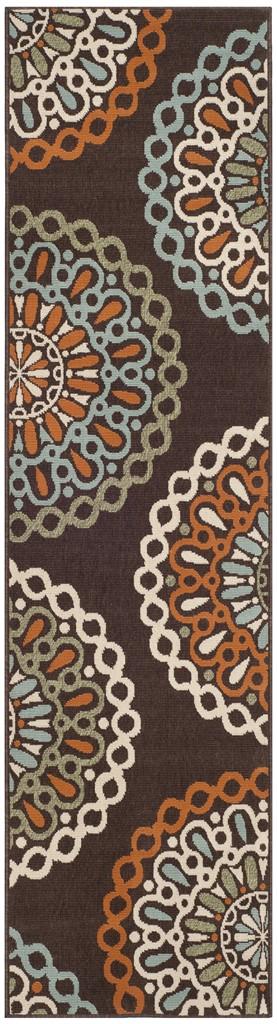 Veranda 092 Rug | Safavieh - VER092 - Chocolate / Terracotta