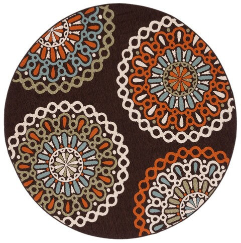 Veranda 092 Rug | Safavieh - VER092 - Chocolate / Terracotta