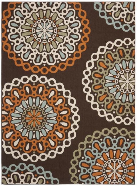 Veranda 092 Rug | Safavieh - VER092 - Chocolate / Terracotta