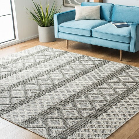 Vermont 211 Rug | Safavieh - VRM211 - Ivory / Dark Grey