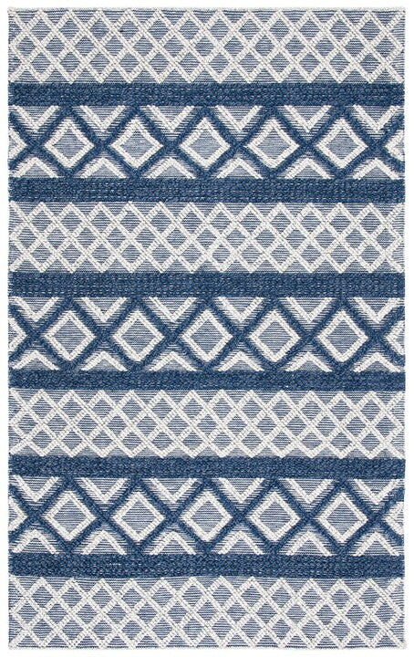 Vermont 211 Rug | Safavieh - VRM211 - Ivory / Blue