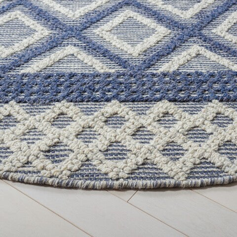 Vermont 211 Rug | Safavieh - VRM211 - Ivory / Blue