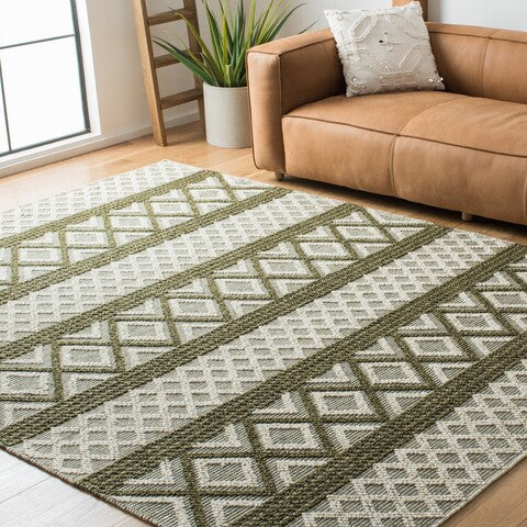 Vermont 211 Rug | Safavieh - VRM211 - Ivory / Dark Green