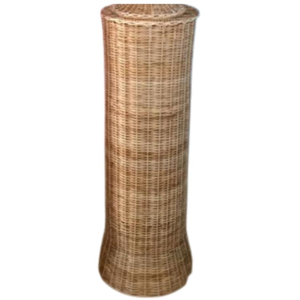 Round Wicker Pedestal