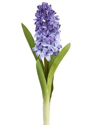 12.5" Lifelike Lilac Hyacinth Stems (Box of 12)