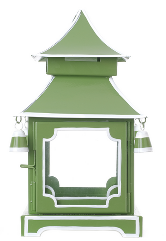 Stunning mossy green/white pagoda (small)