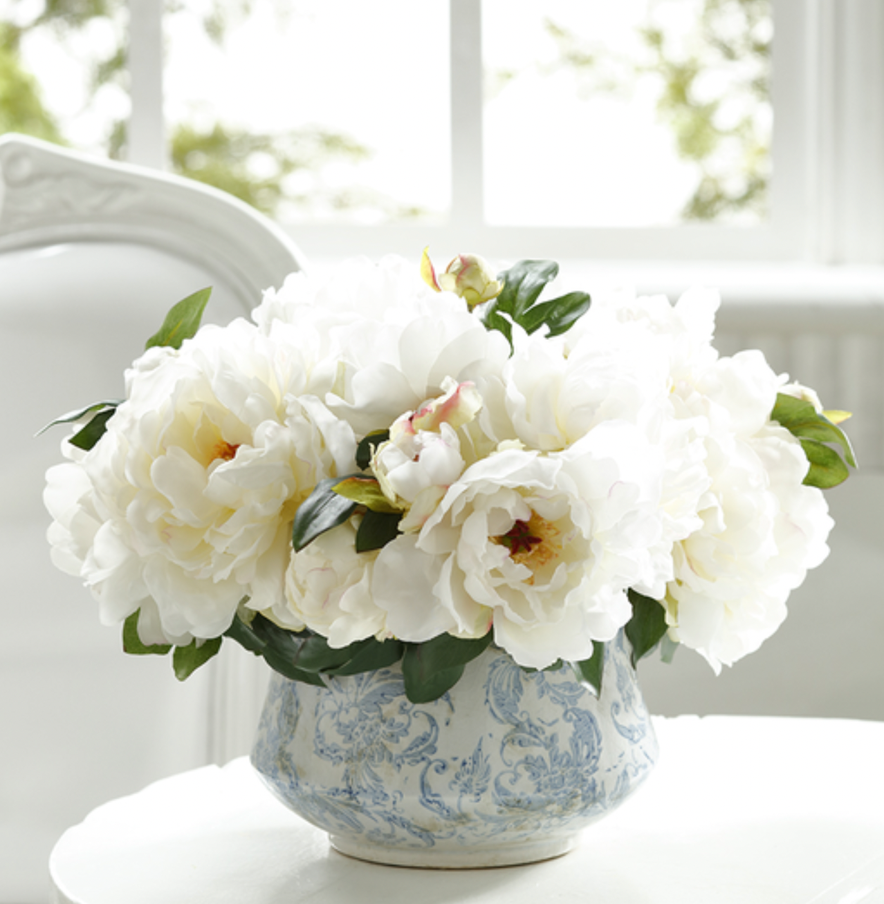 Ivory peony cluster (box of 6 clusters)