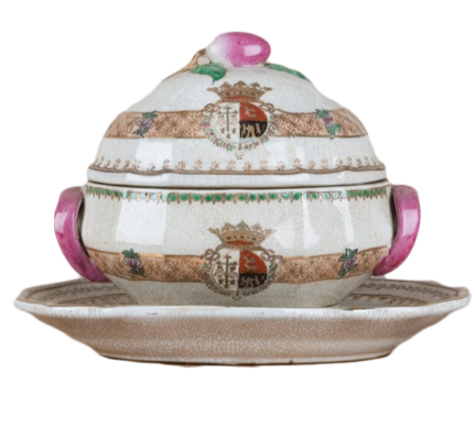 Small Pink Soup Tureen